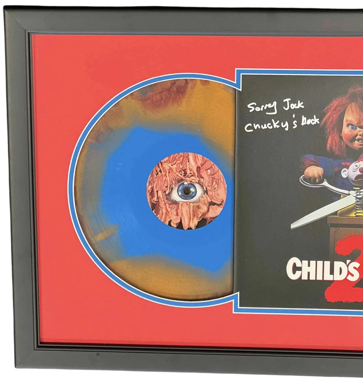 Brad Dourif signed 12″ Vinyl Record Jacket Sleeve Soundtrack Chucky Doll Child’s, image 2