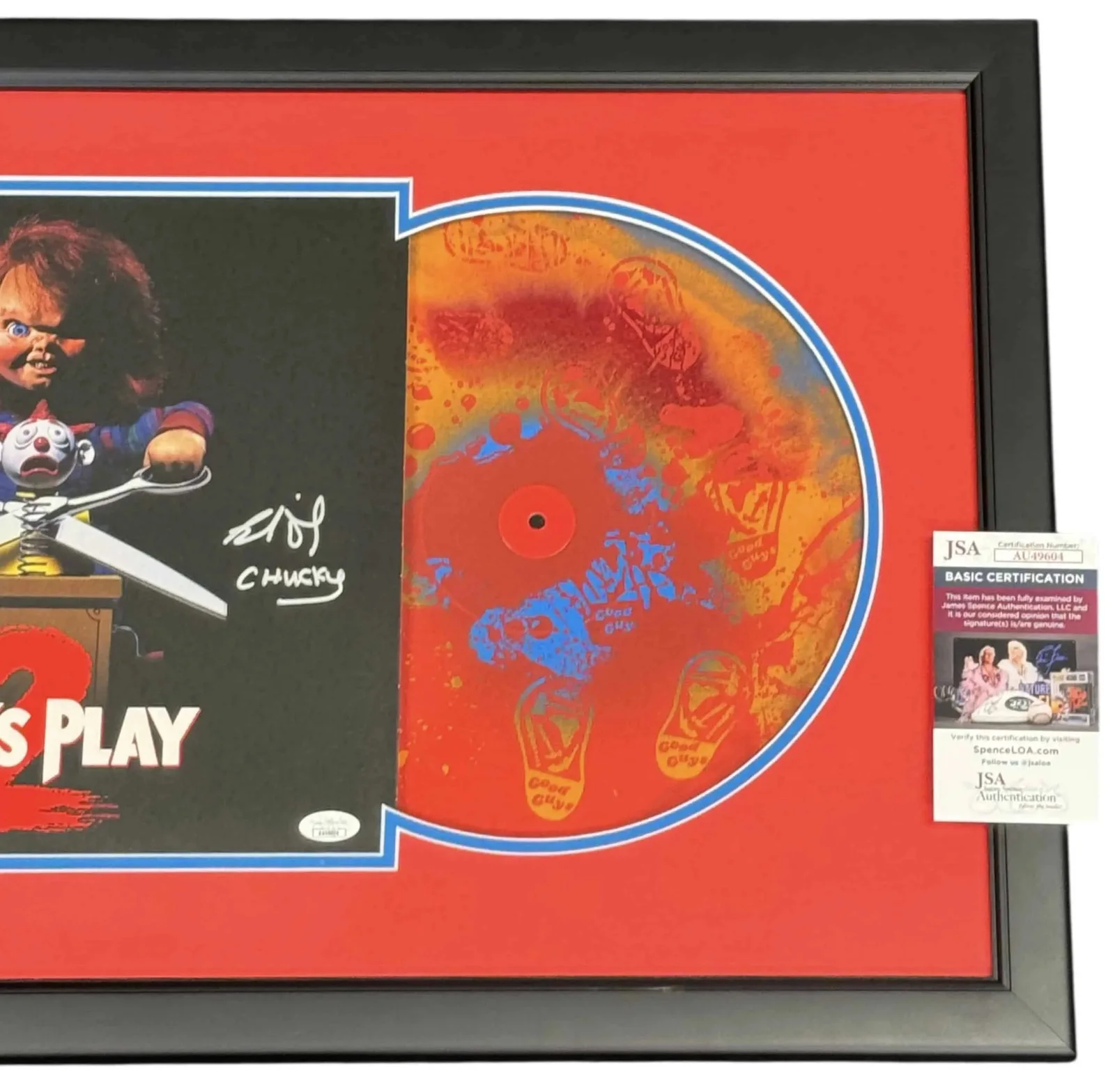 Brad Dourif signed 12″ Vinyl Record Jacket Sleeve Soundtrack Chucky Doll Child’s, image 3