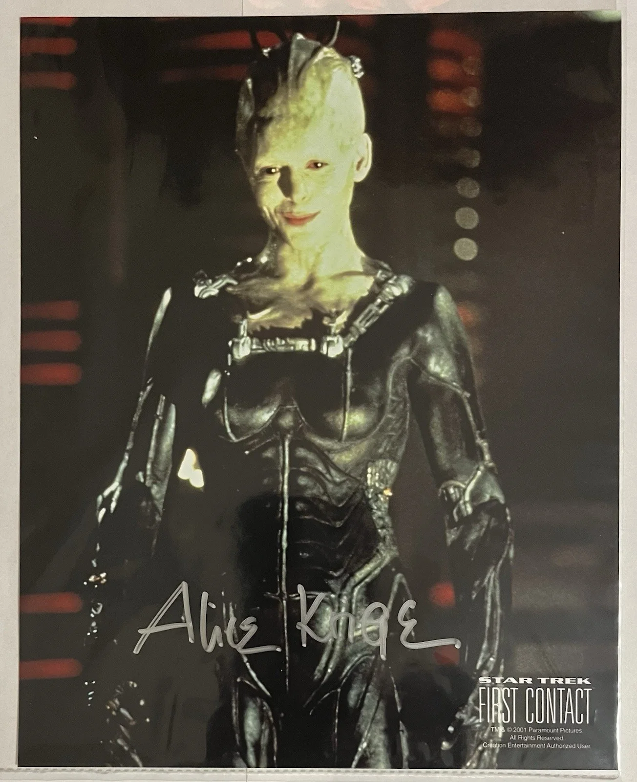 Alice Krige — Alice Krige Signed "Borg Queen" Autographed Star Trek First Contact 8x10 CE COA, image 4