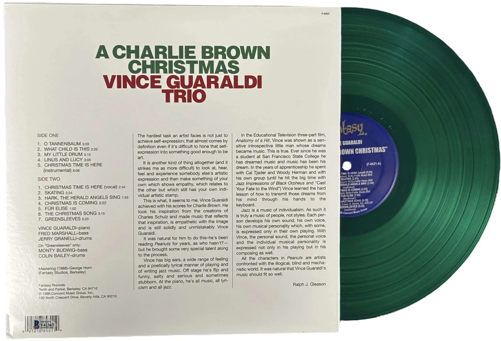 Peter Robbins — Peter Robbins signed 12" Color Vinyl Record Soundtrack A Beckett Authentication, image 5