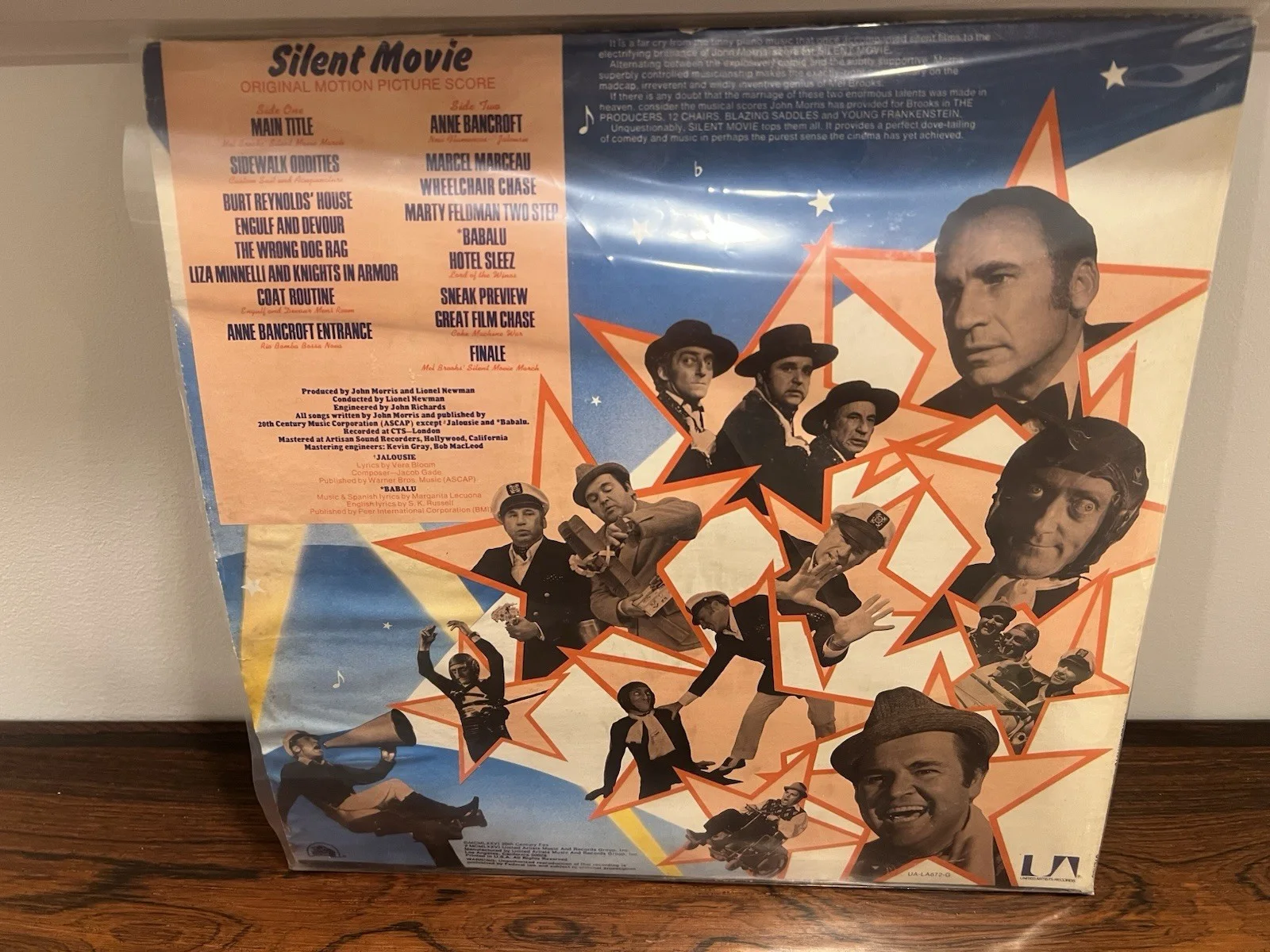 Mel Brooks — 🤫 Silent Movie Soundtrack Signed All 3 Mel Brooks Dom DeLuise Marty Feldman 🤐, изображение 2