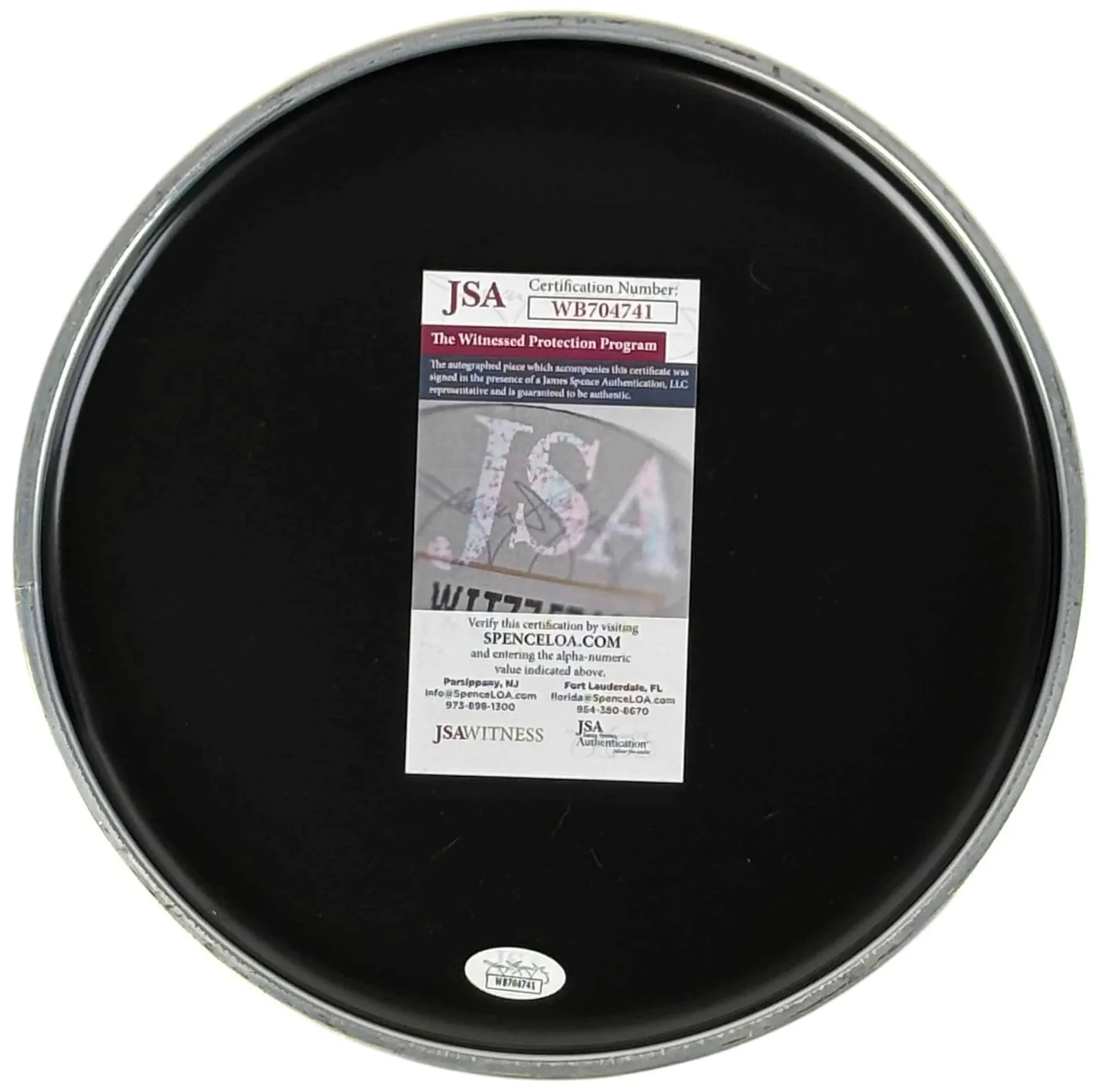 Chris Fehn signed 10" Drum Head Percussionist Backing Vocalist Slipknot JSA, image 2