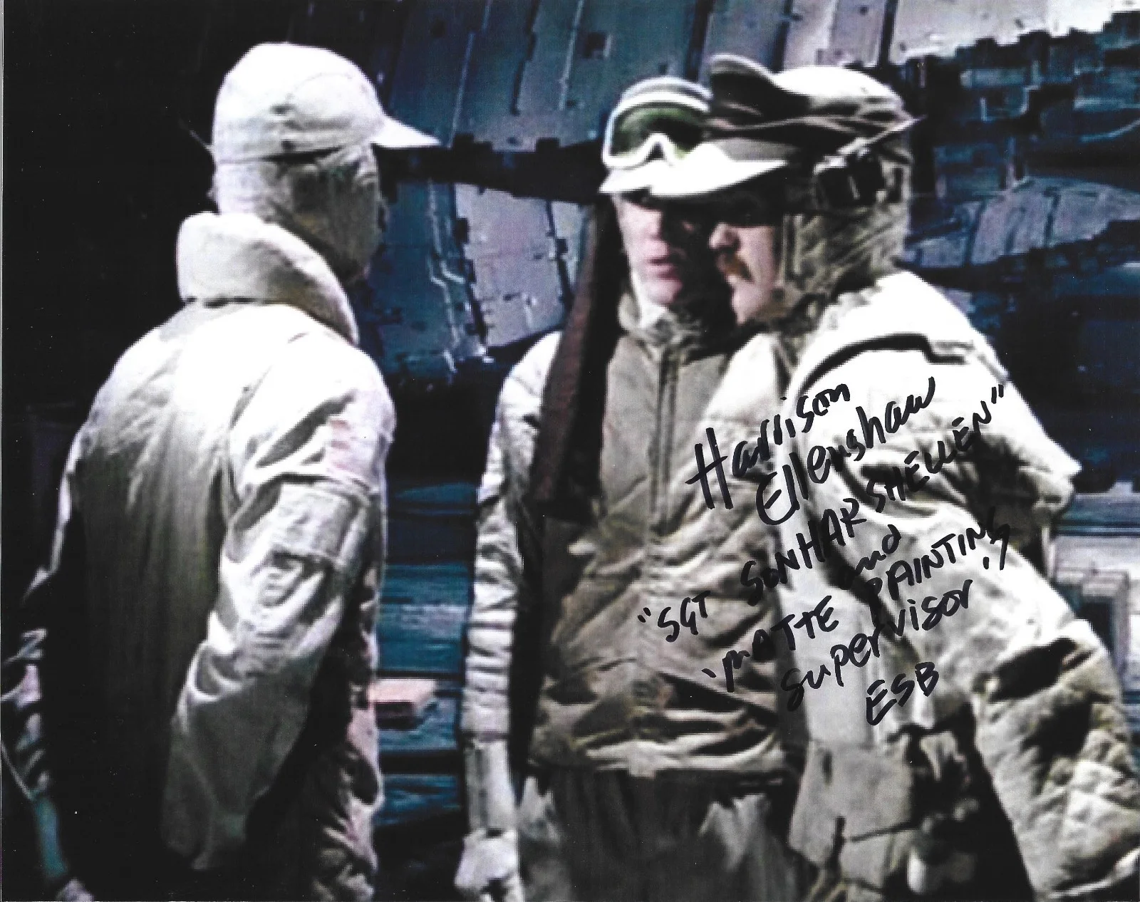Harrison Ellenshaw — RARE Harrison Ellenshaw Signed Star Wars Artist 8x10 Photo Autograph