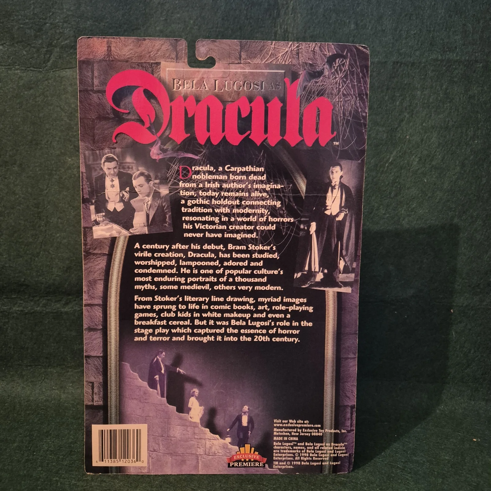 Bela Lugosi as Dracula Exclusive Premiere Sealed Carded Figure, image 2