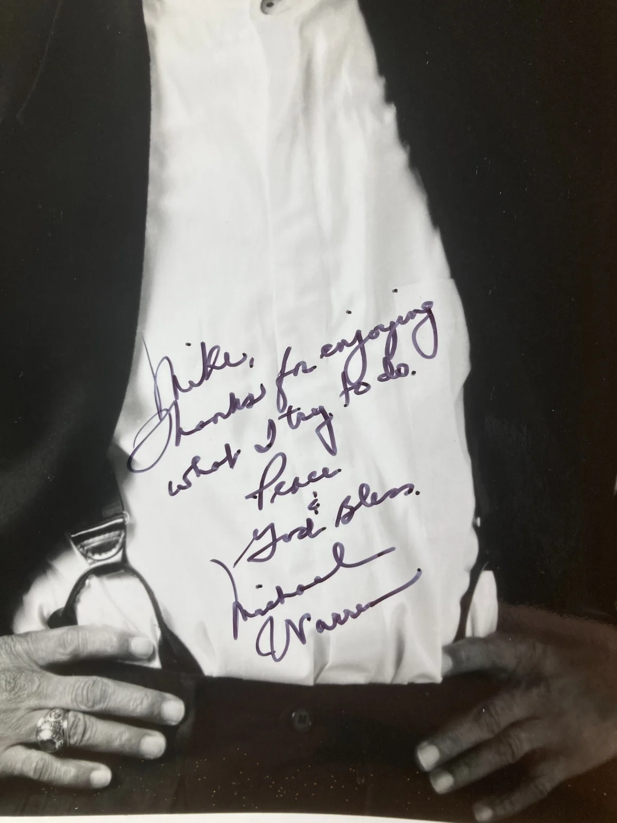 Michael Warren — Michael Warren Signed Autographed 8x10 Photo JSA Hill Street Blues UCLA Bruins, изображение 2