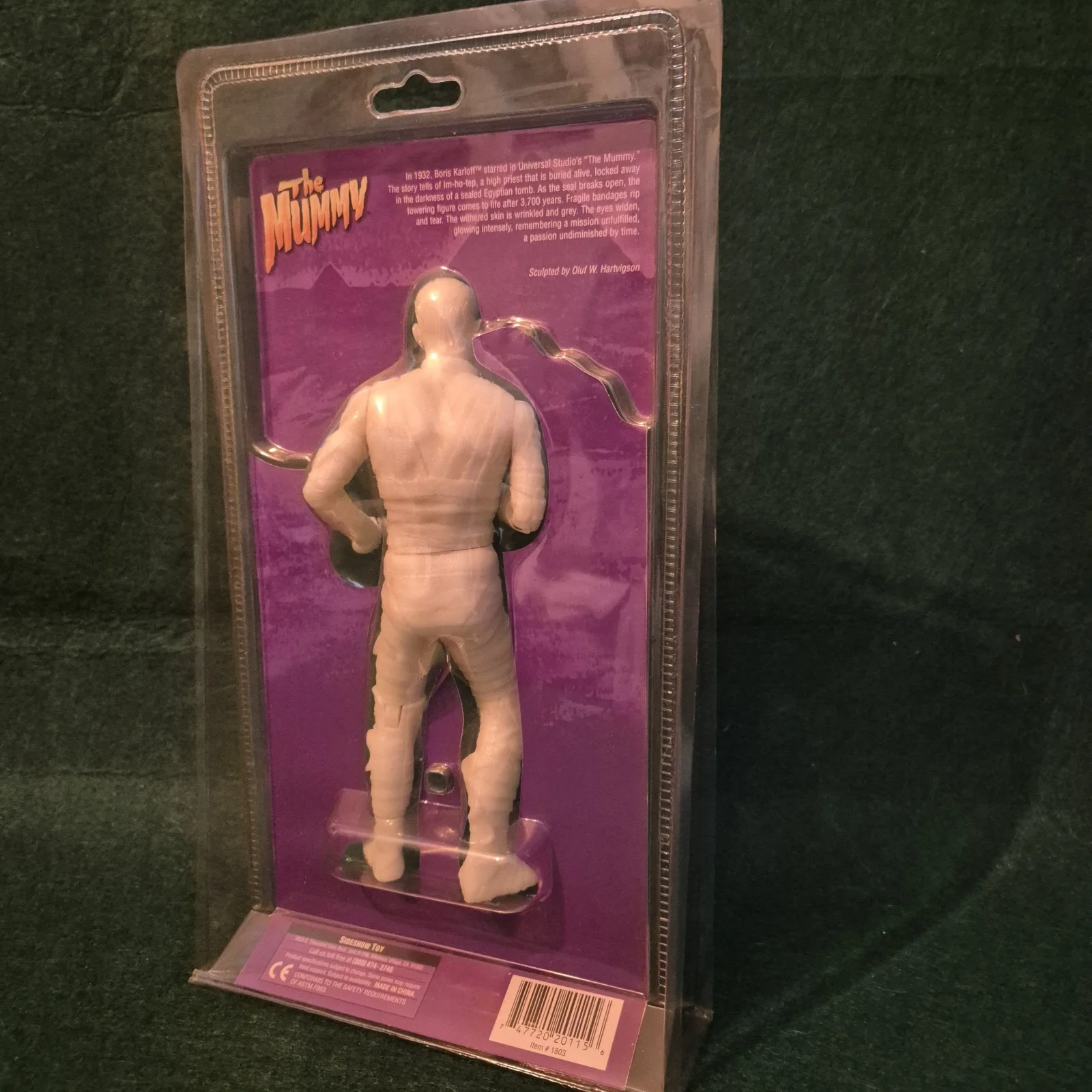 Sideshow Universal Monsters The Mummy Glow in Dark Boris Karloff Sealed, image 2