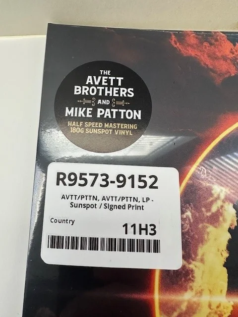Avett Brothers and Mike Patton Signed Autographed Vinyl Record Insert AVTT/PTTN, изображение 3