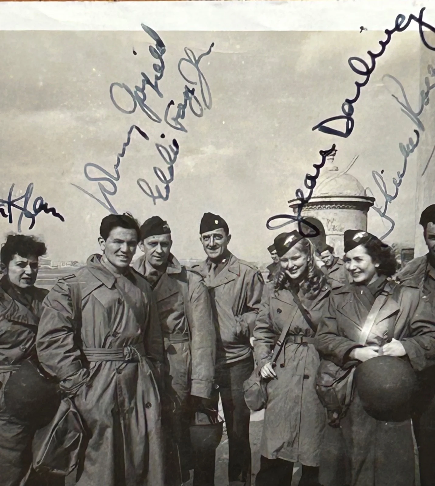 JOHN GARFIELD JEAN DARLING EDDIE FOY SHEILA ROGERS OLYA KLEM—SIGNED USO PHOTO, изображение 2