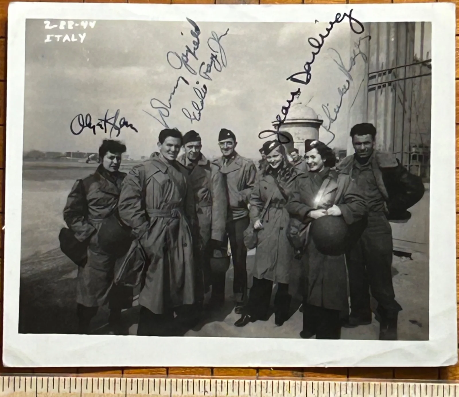 JOHN GARFIELD JEAN DARLING EDDIE FOY SHEILA ROGERS OLYA KLEM—SIGNED USO PHOTO, изображение 3