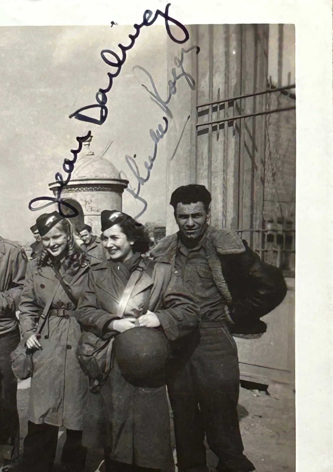 JOHN GARFIELD JEAN DARLING EDDIE FOY SHEILA ROGERS OLYA KLEM—SIGNED USO PHOTO, изображение 5