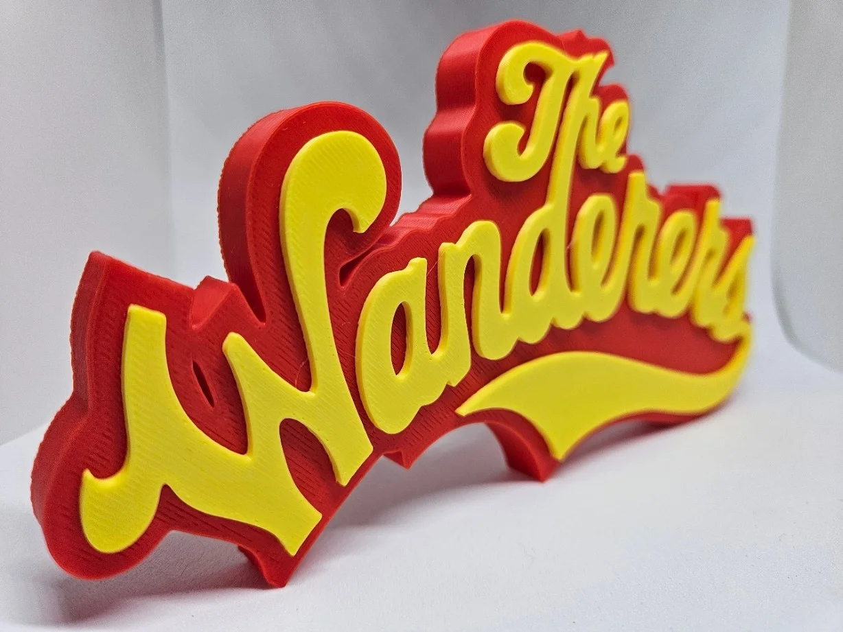 Decorative The Wanderers Movie Logo Sign 1979 Red and Yellow Display, изображение 2