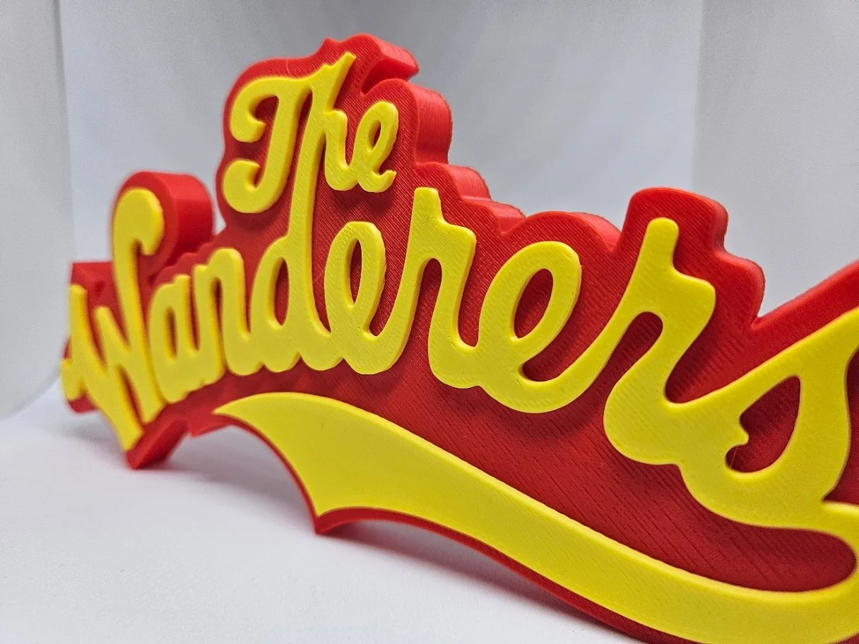 Decorative The Wanderers Movie Logo Sign 1979 Red and Yellow Display, изображение 3