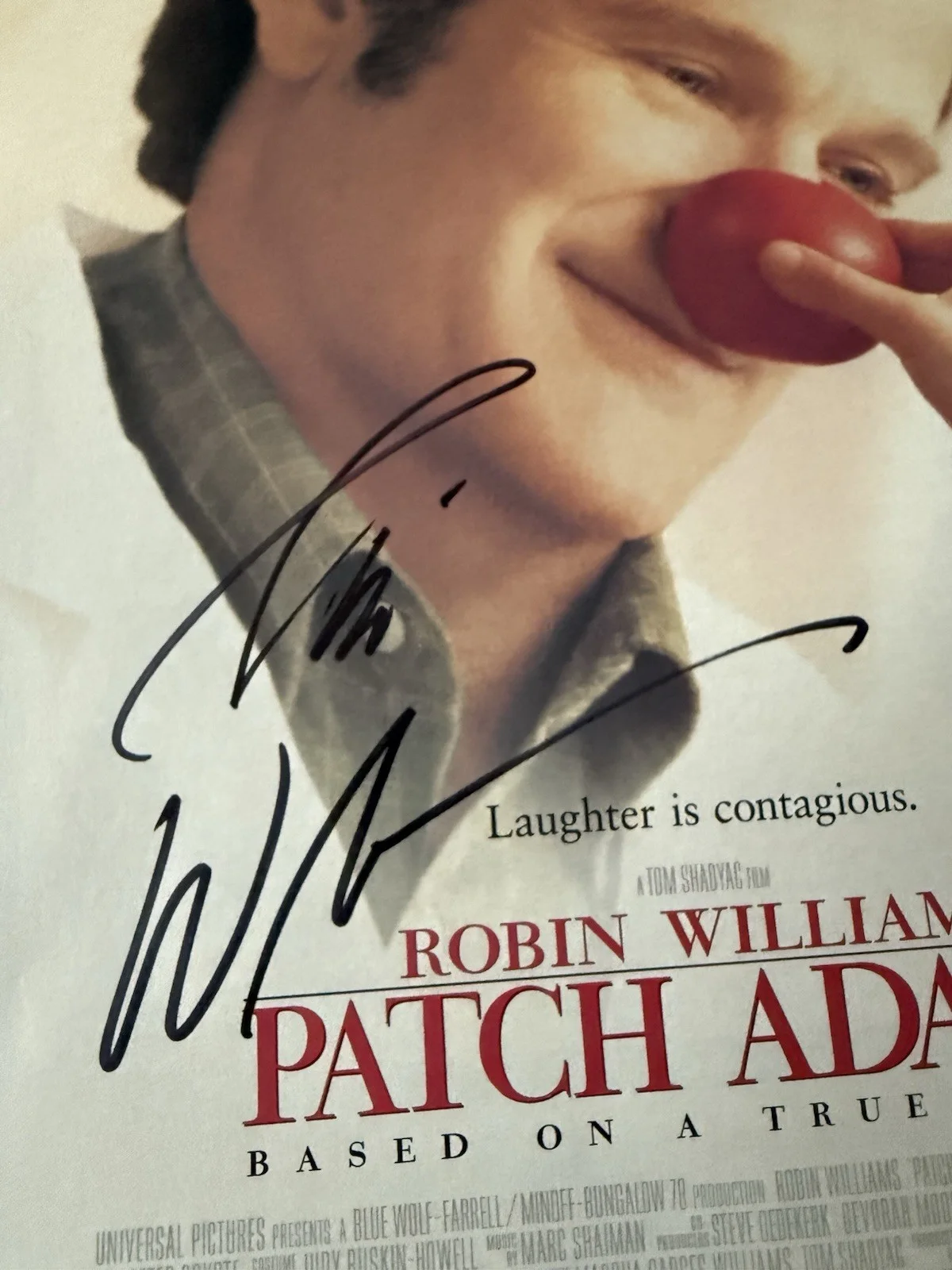 Robin Williams — ROBIN WILLIAMS Signed 8x10”Magazine Photo Patch Adams Autograph +envelope Letter, изображение 3