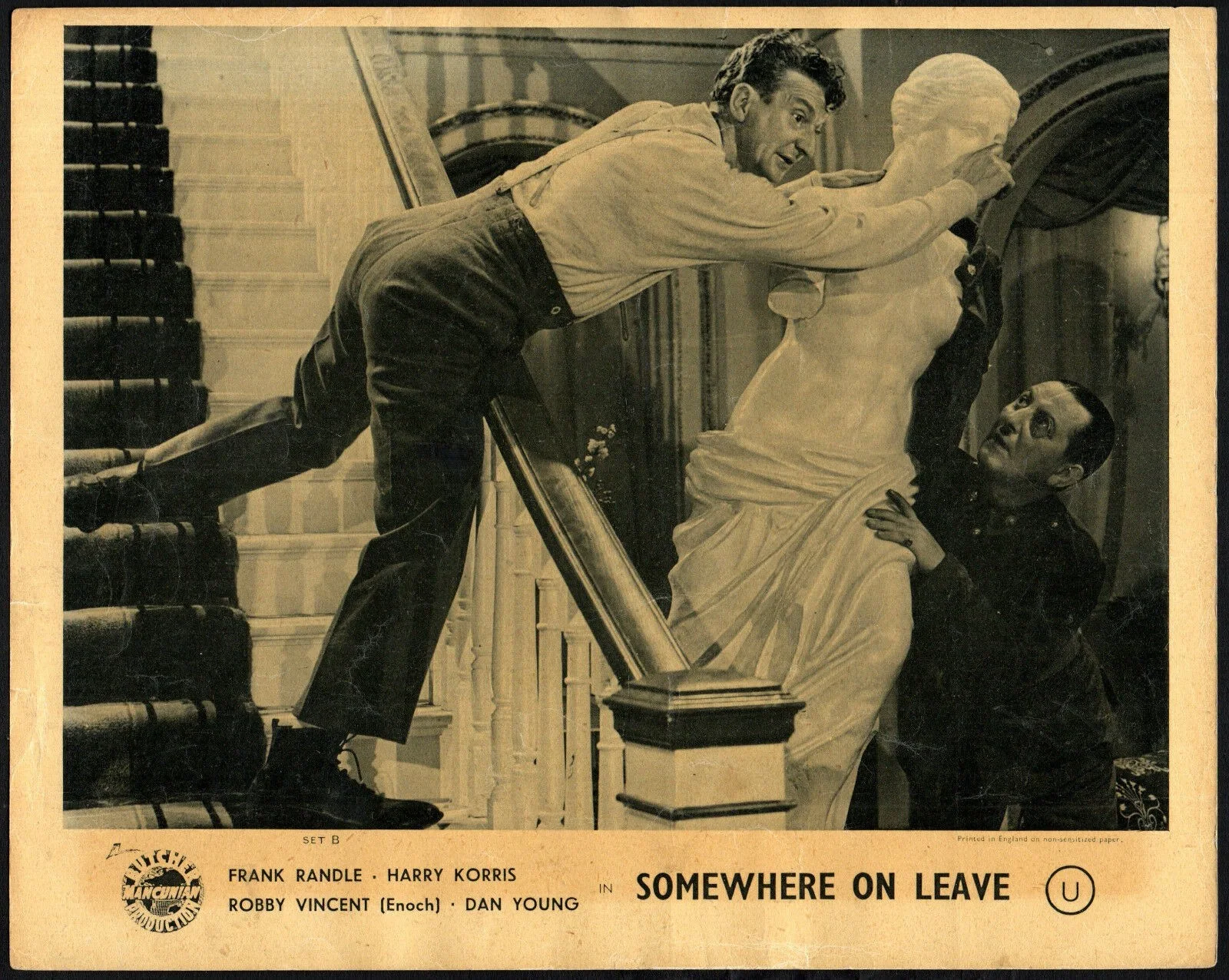 SOMEWHERE ON LEAVE 1943 Frank Randle, Dan Young Robby Vincent 6 10x8 LOBBY CARDS, image 2