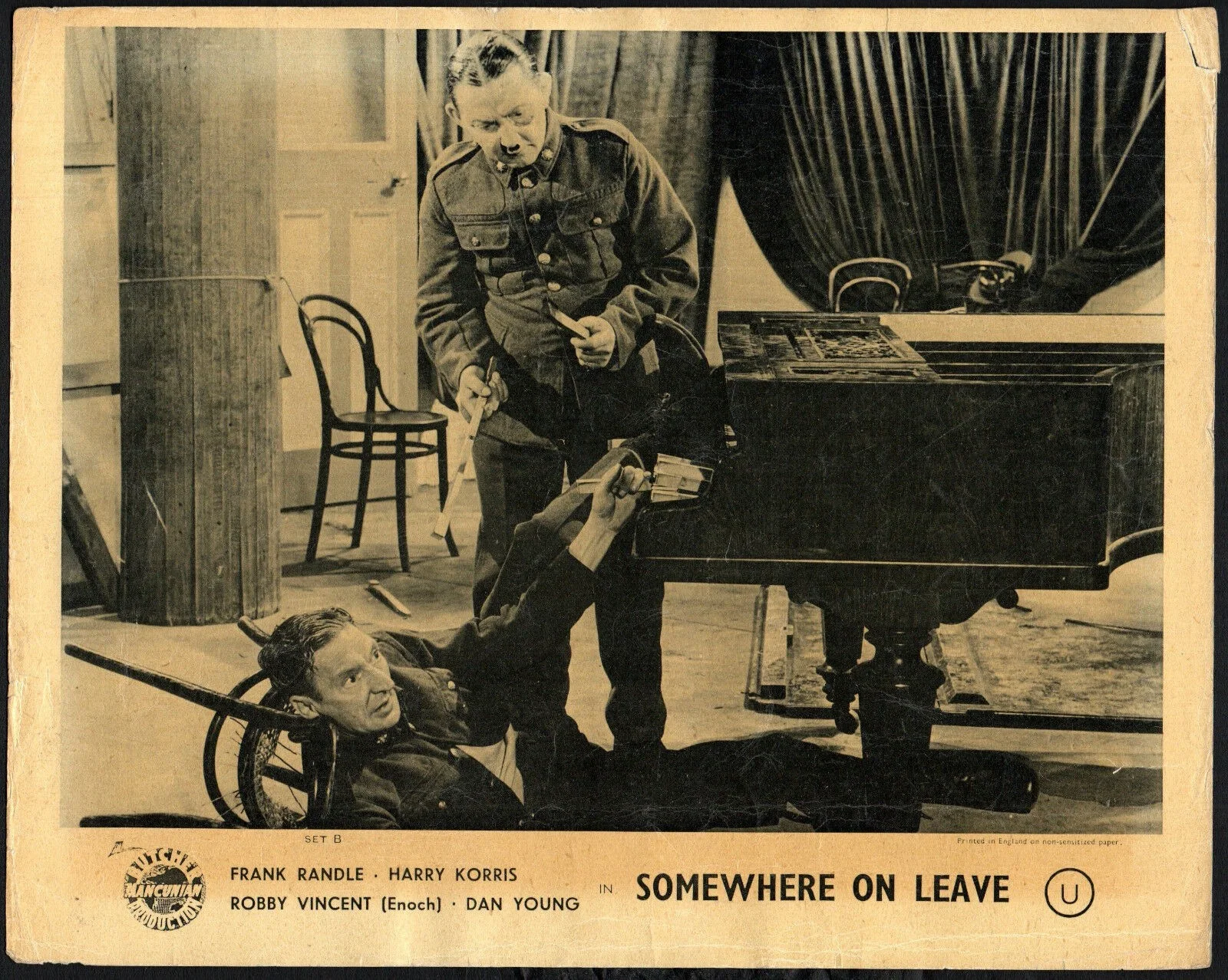SOMEWHERE ON LEAVE 1943 Frank Randle, Dan Young Robby Vincent 6 10x8 LOBBY CARDS, image 4