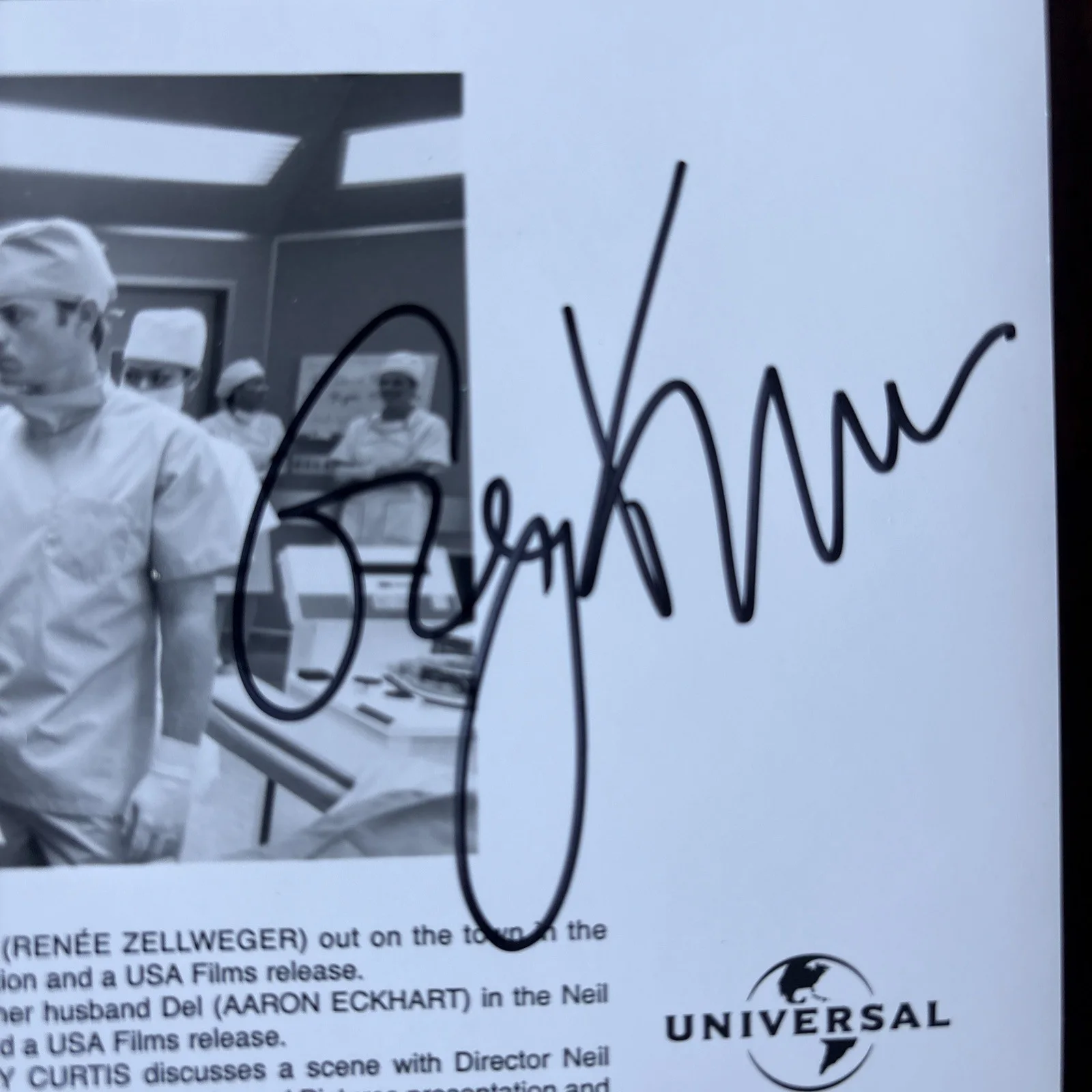 Renée Zellweger, Greg Kinnear — Renée Zellweger, and Greg Kinnear Autographed Photo, изображение 3
