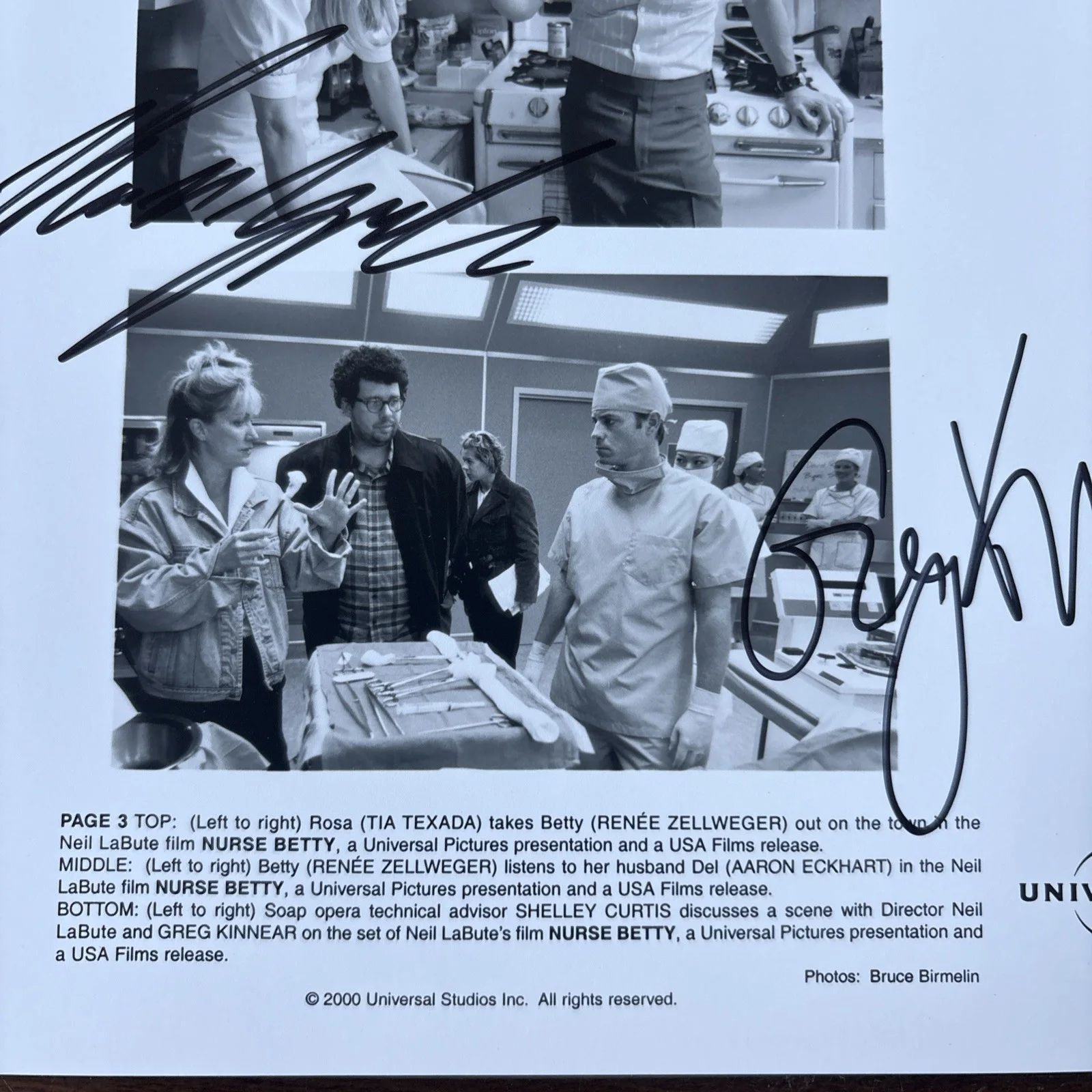 Renée Zellweger, Greg Kinnear — Renée Zellweger, and Greg Kinnear Autographed Photo, изображение 4