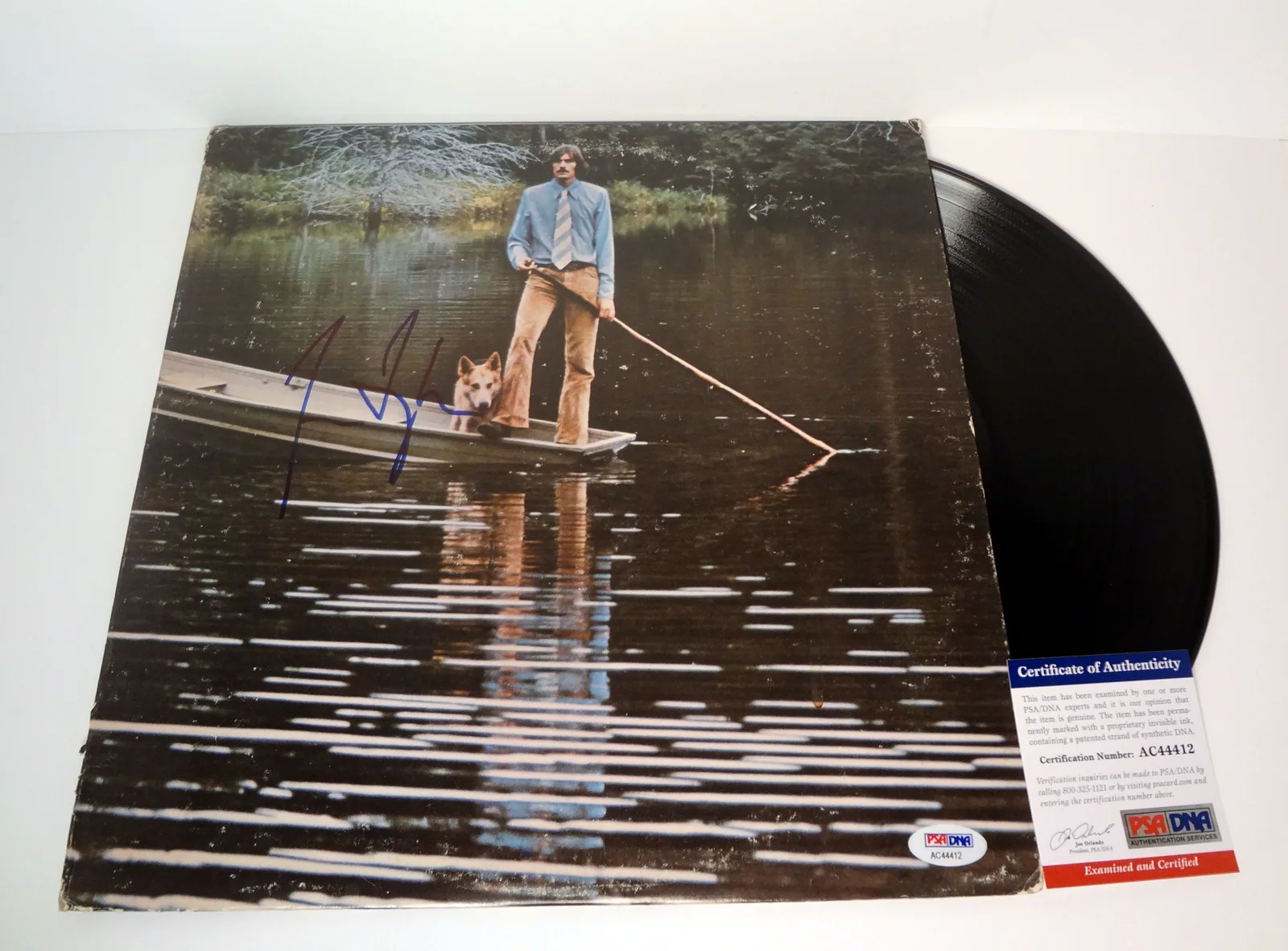 James Taylor — James Taylor Signed Autograph One Man Dog Vinyl Record Album PSA/DNA COA