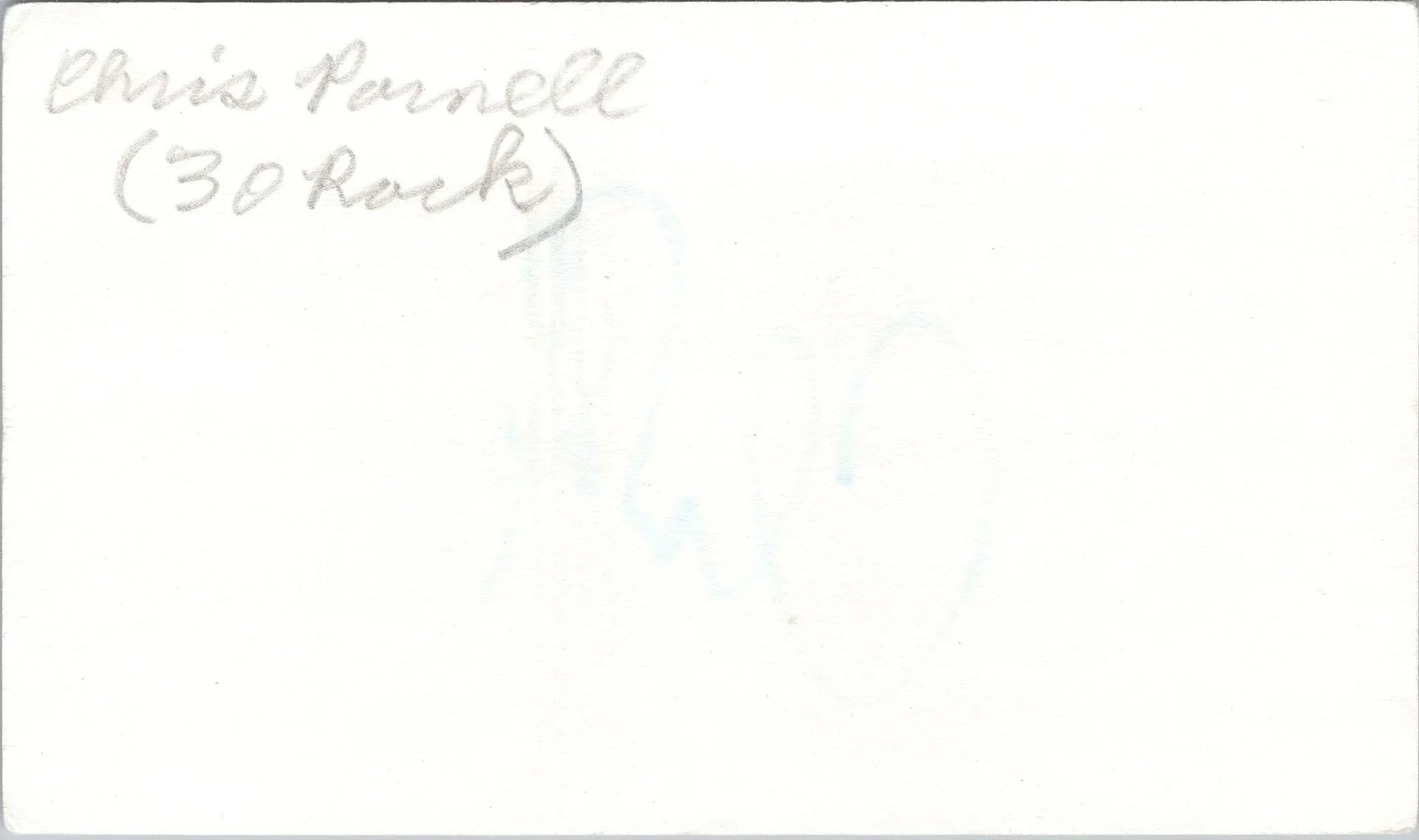 Chris Parnell — Chris Parnell Signed 3x5 Index Card 30 Rock, SNL Autographed, изображение 2