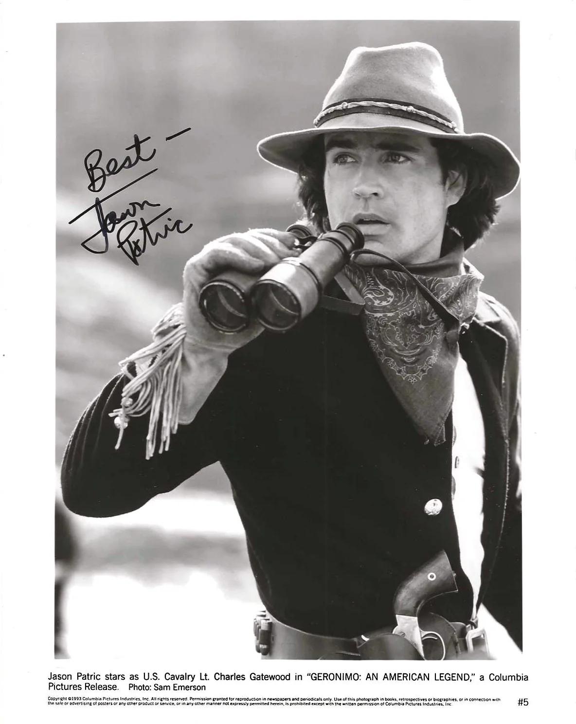 Jason Patric — JASON PATRIC - 8 x 10 - GERONIMO AN AMERICAN LEGEND - in Person