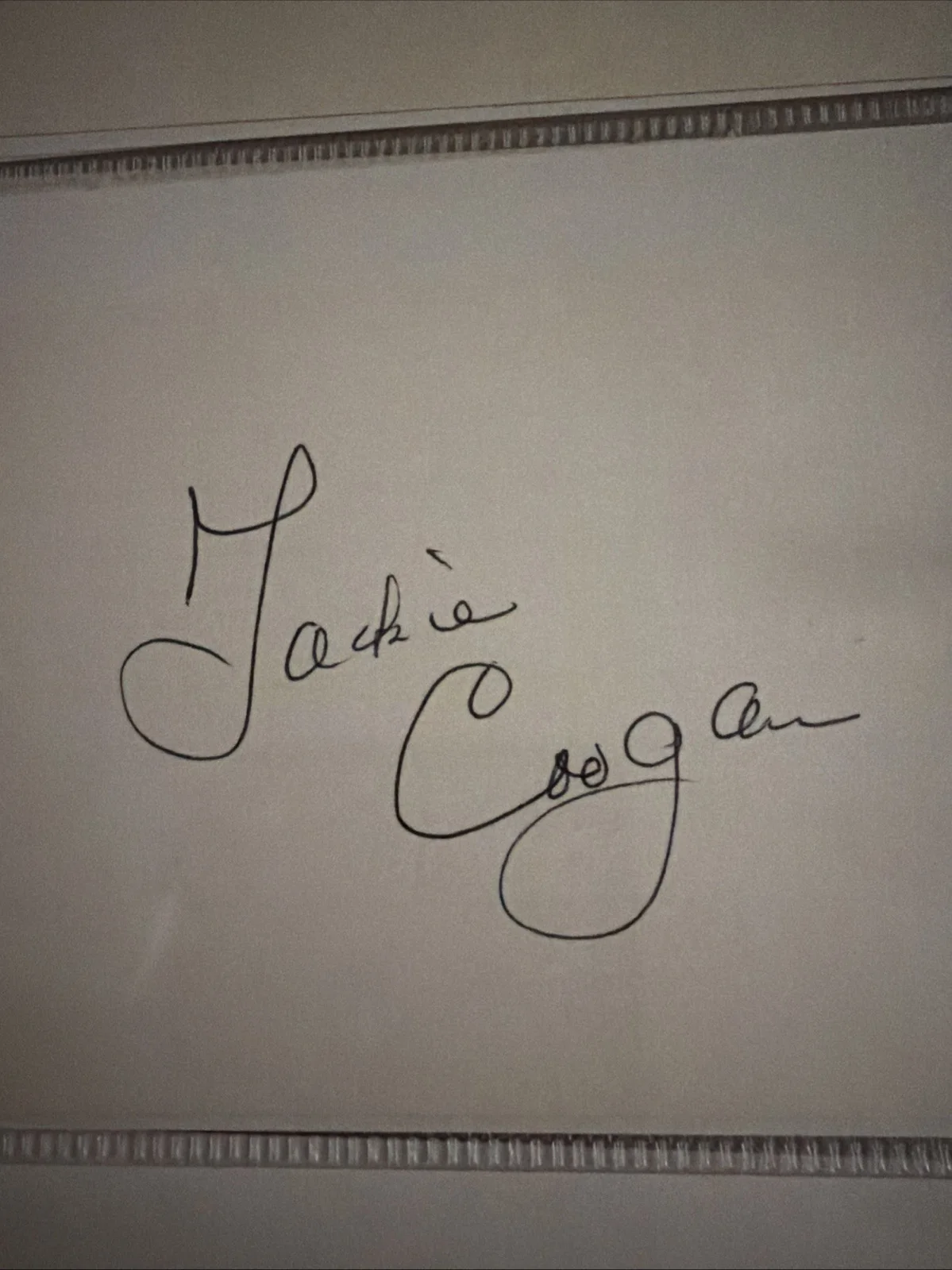 Jackie Coogan Signed Autograph Cut Signature – Uncle Fester Addams Family, изображение 2