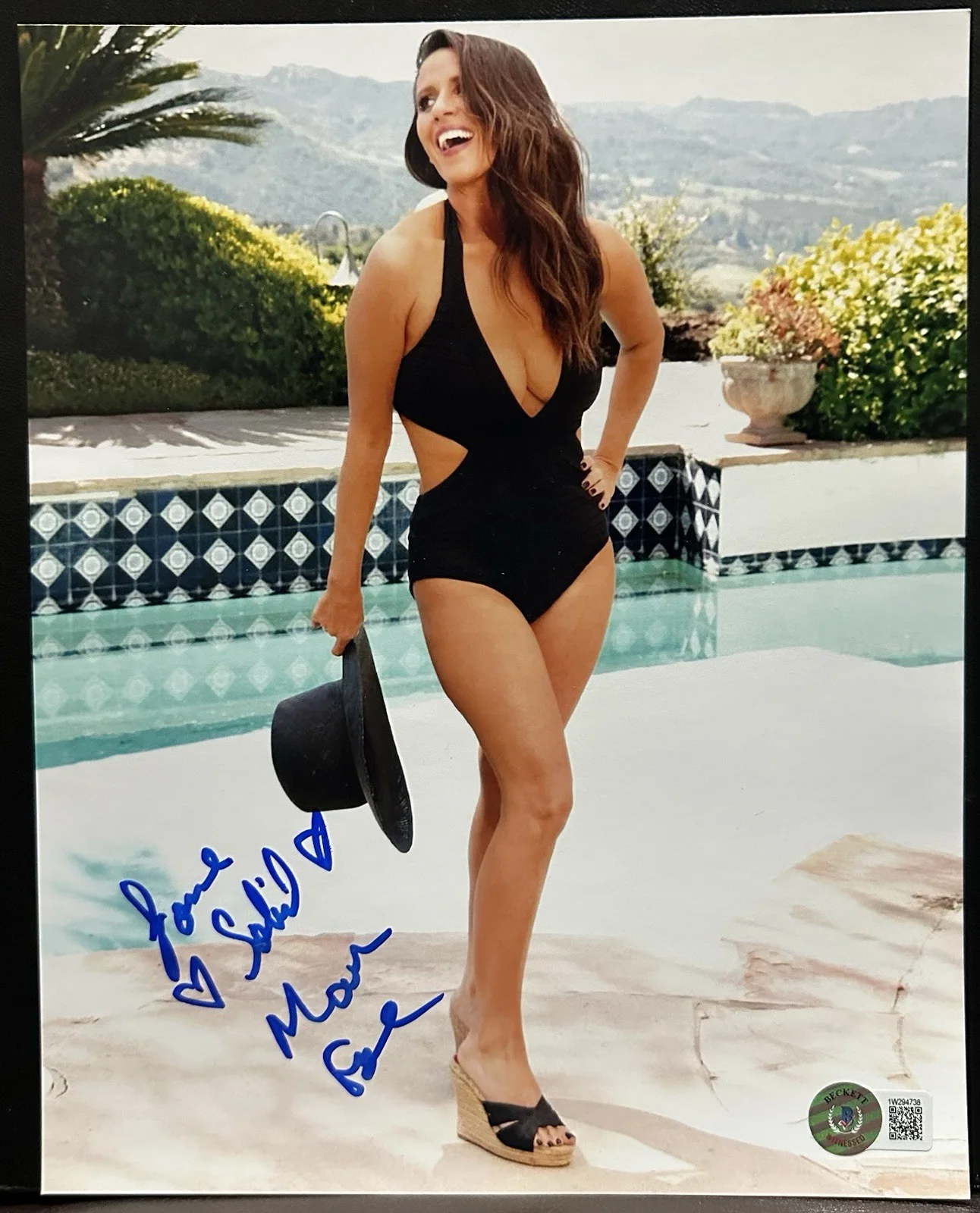 Soleil Moon Frye — Soleil Moon Frye Autographed 8x10 Swimsuit Photograph 2 ! Punky Brewster ! BAS