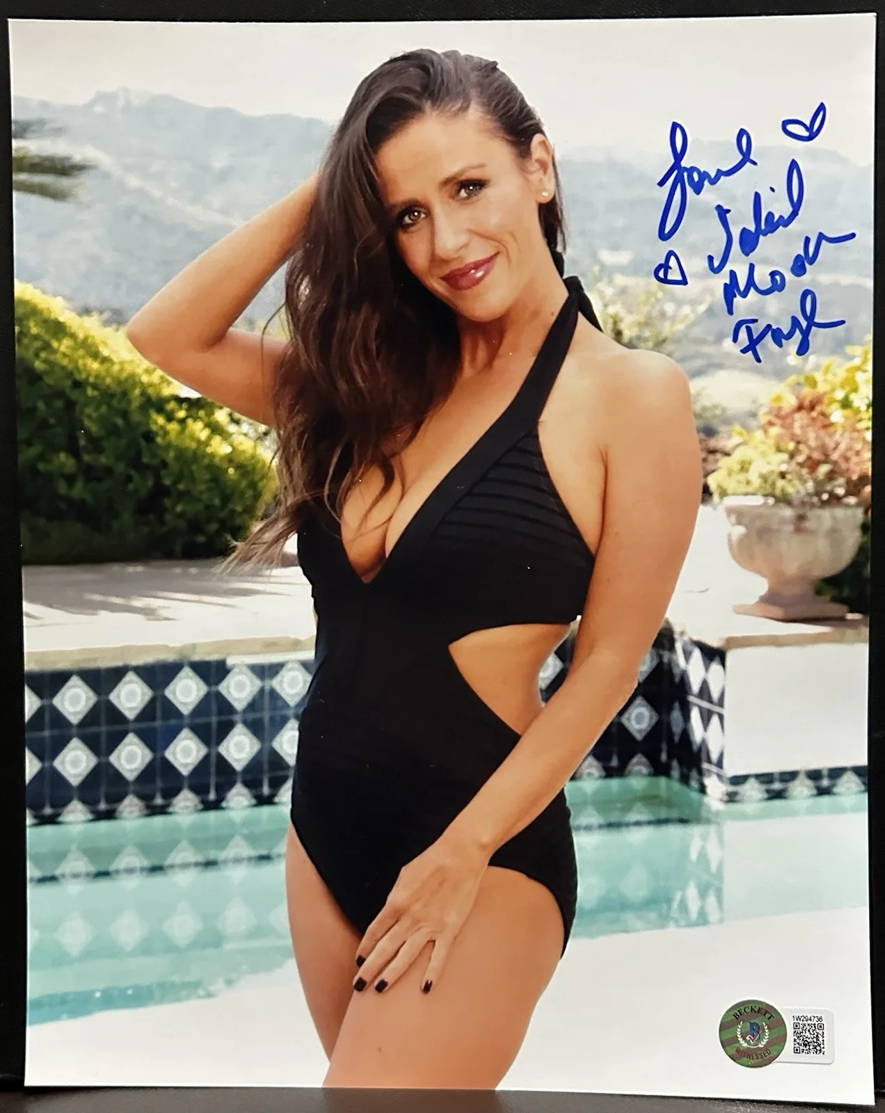 Soleil Moon Frye — Soleil Moon Frye Autographed 8x10 Swimsuit Photograph ! Punky Brewster ! BAS