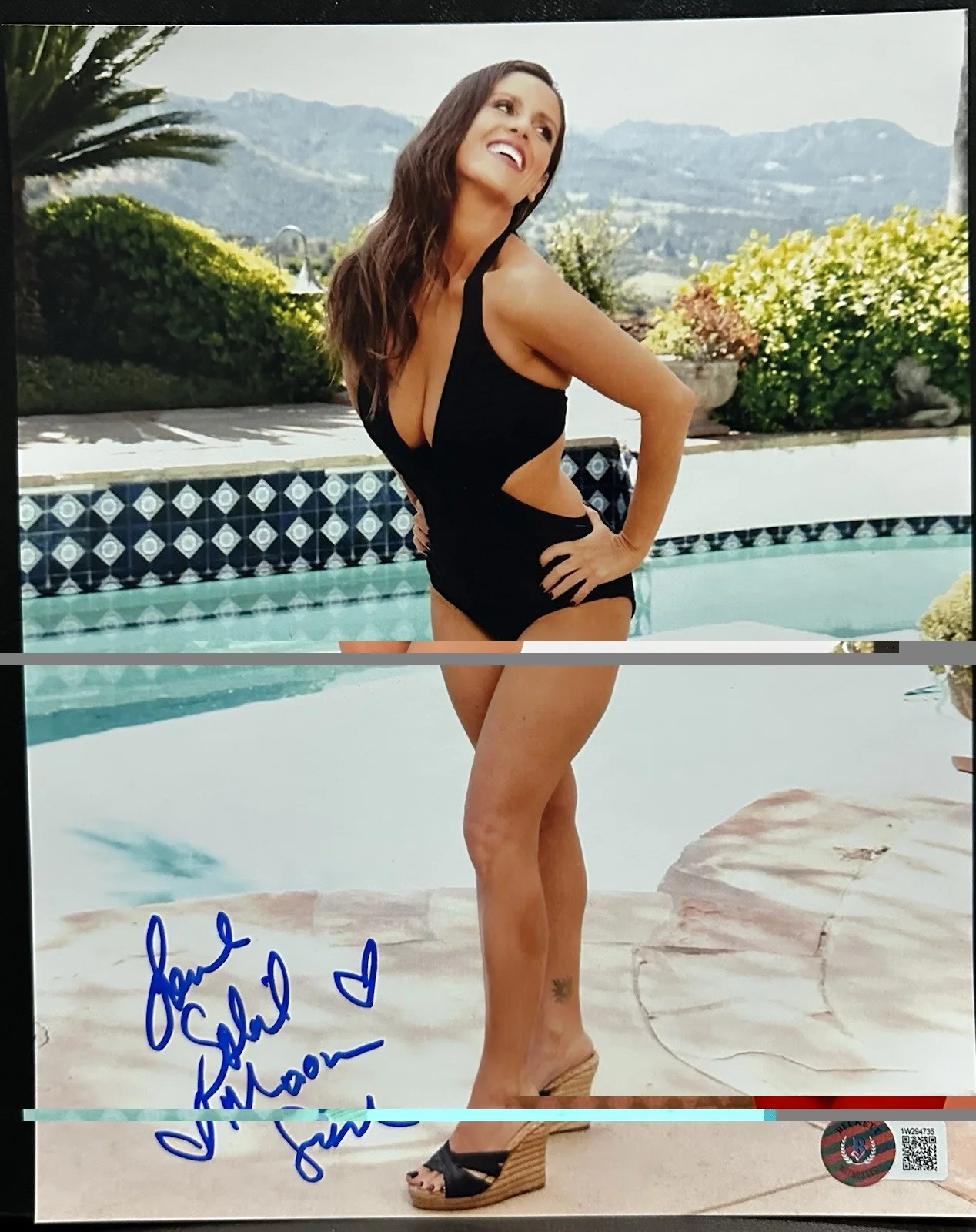 Soleil Moon Frye — Soleil Moon Frye Autographed 8x10 Swimsuit Photograph 3 ! Punky Brewster ! BAS