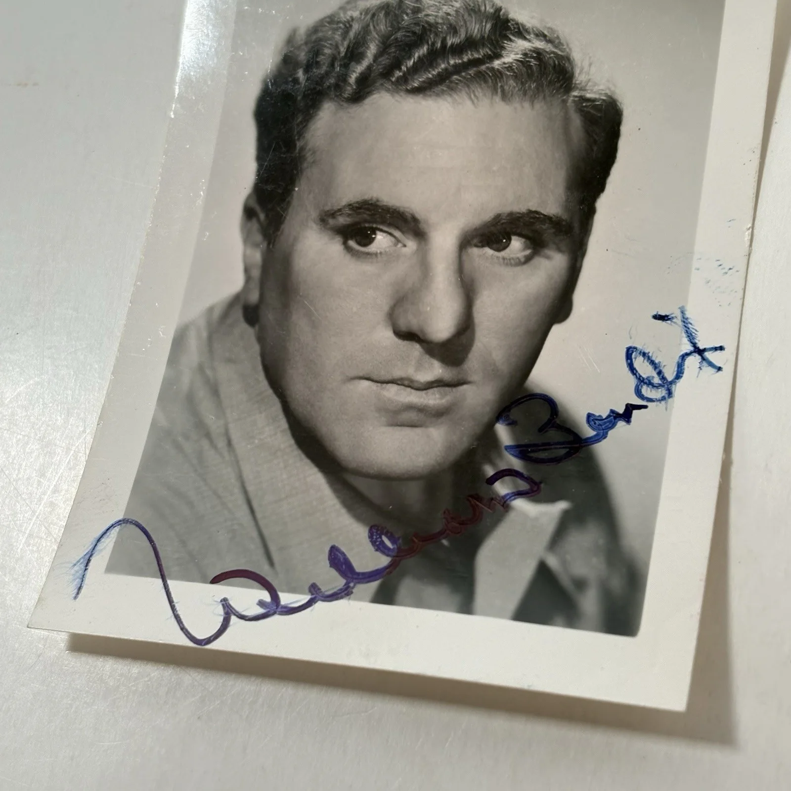 William Bendix — William Bendix Vintage Signed Autographed Fan Photo Lifeboat Glass Key Actor, image 2