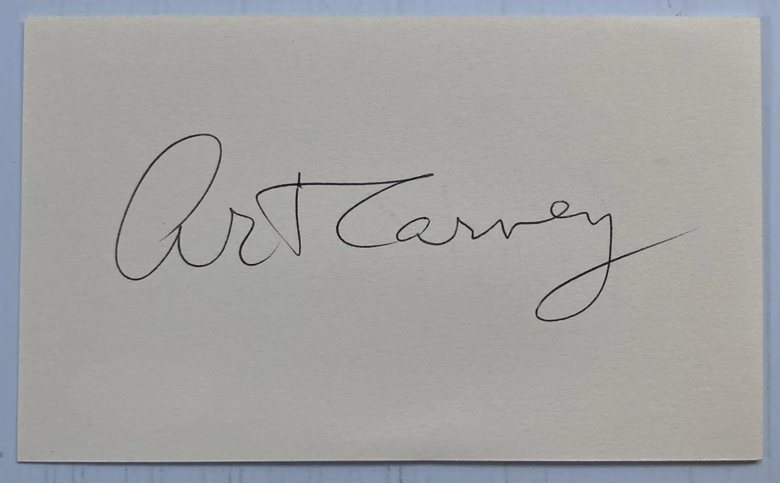 Art Carney — Honeymooners Art Carney Signed Autograph 3x5 Index Card - JSA Cert - FREE S&H!, изображение 2