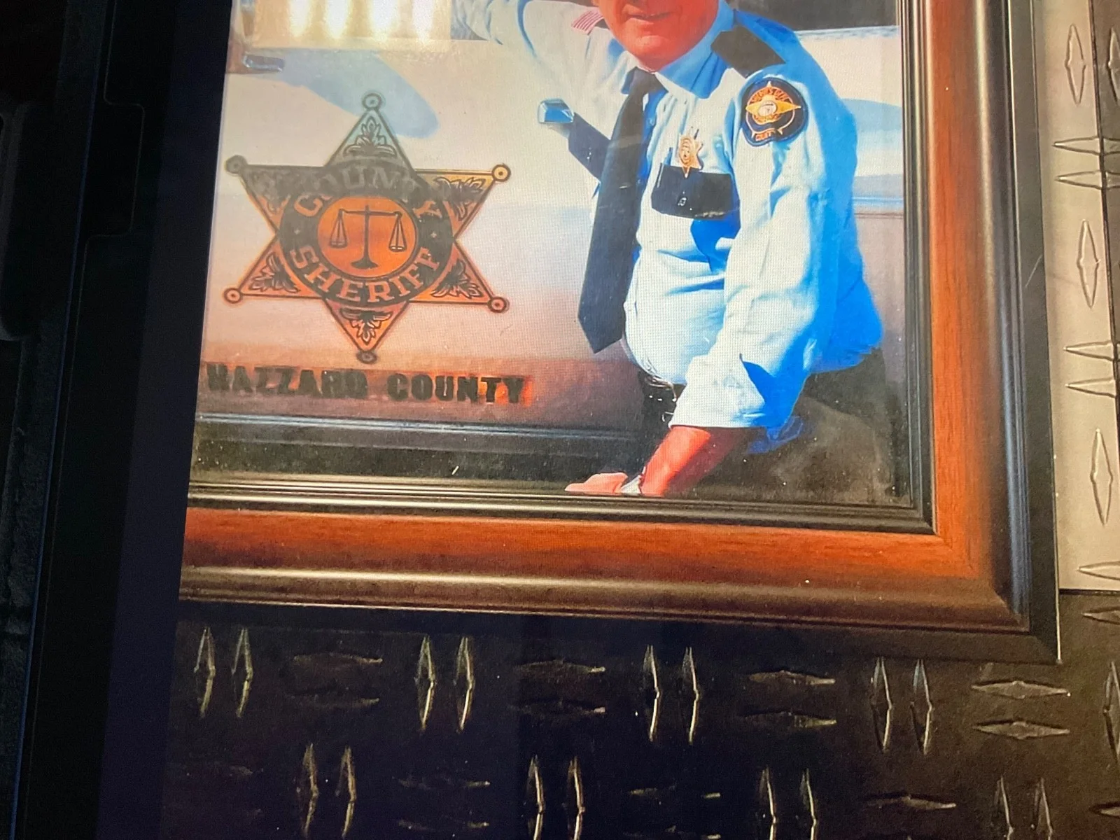 Na — DUKES OF HAZZARD FRAMED JAMES BEST ROSCO PICTURE, изображение 4