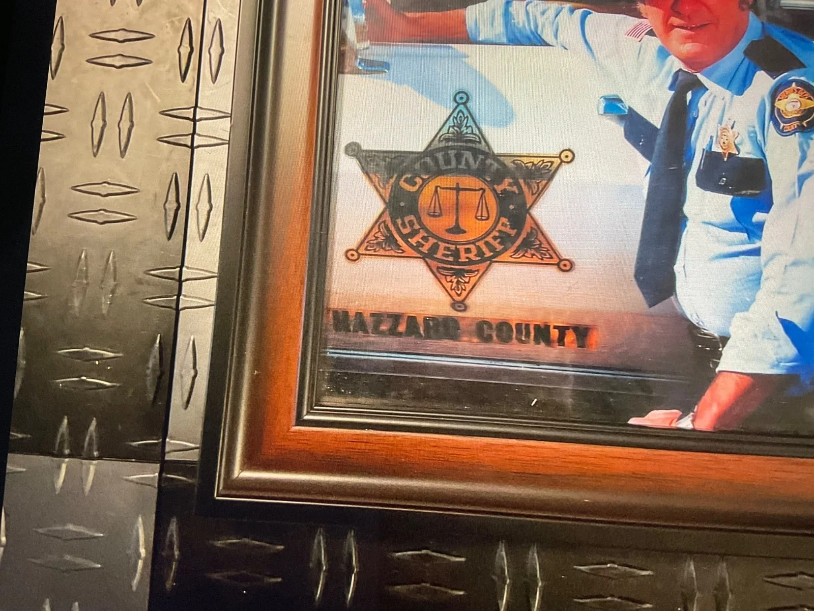 Na — DUKES OF HAZZARD FRAMED JAMES BEST ROSCO PICTURE, изображение 5