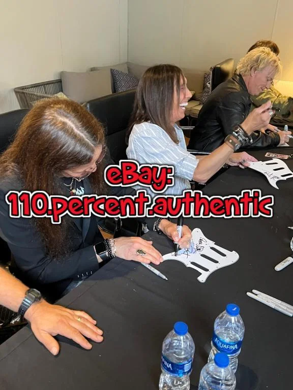 TESLA x5 ENTIRE BAND SIGNED AUTOGRAPHED GUITAR PICKGUARD *EXACT PROOF*, image 5