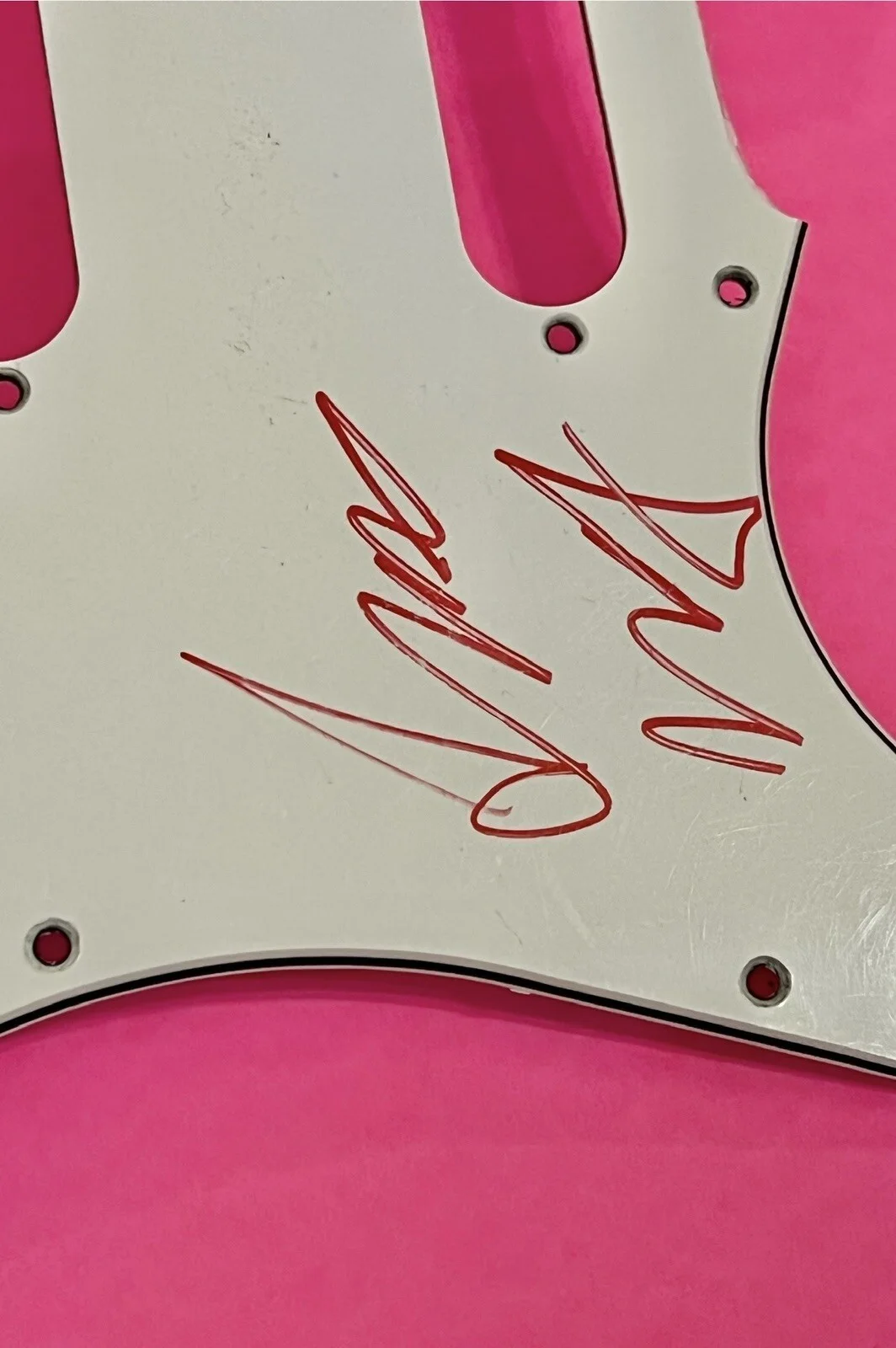 ALDO NOVA AUTOGRAPHED SIGNED GUITAR PICKGUARD #a *EXACT PROOF*, image 3