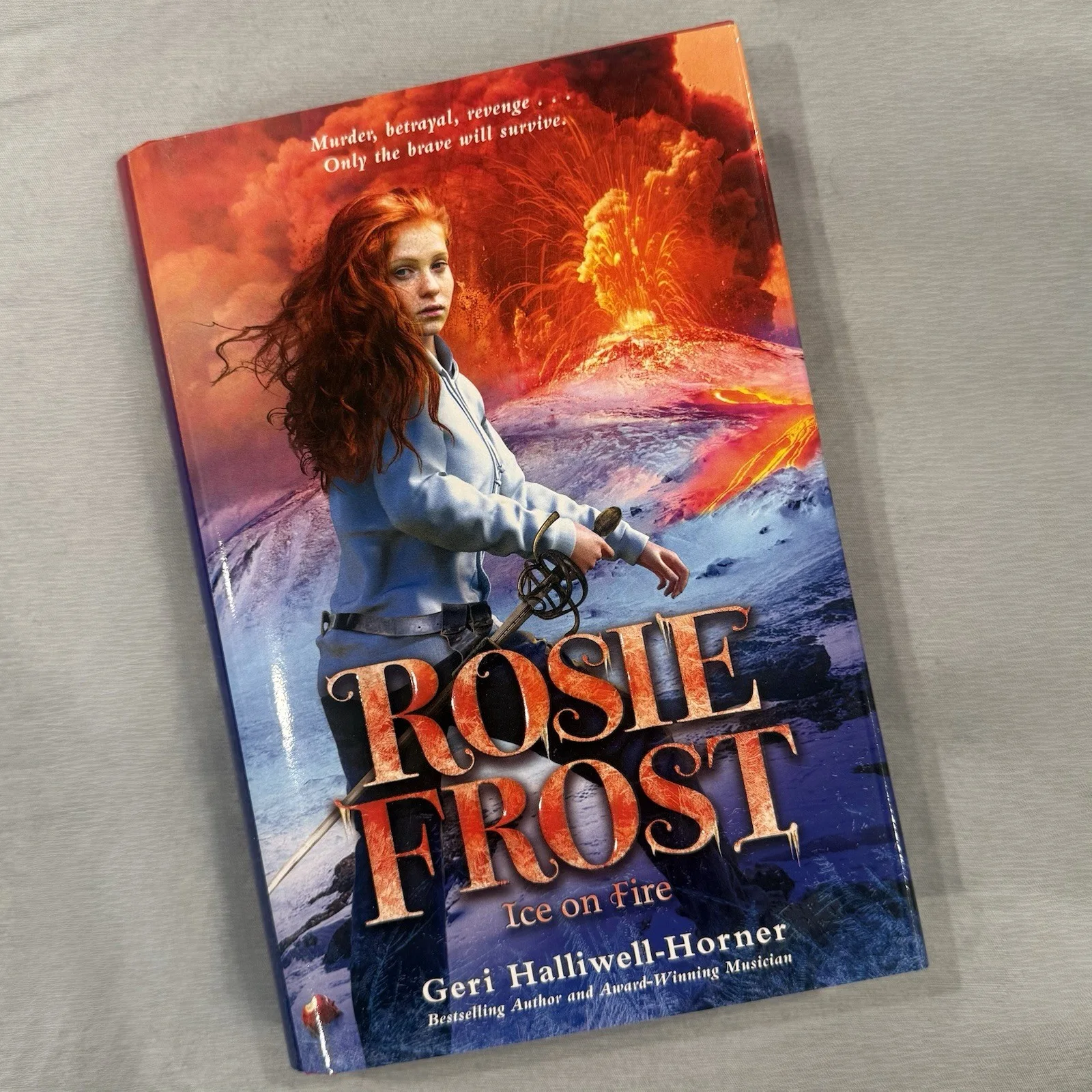 Geri Halliwell Hand Signed Autographed Rosie Frost Ice On Fire Book Spice Girls, изображение 2