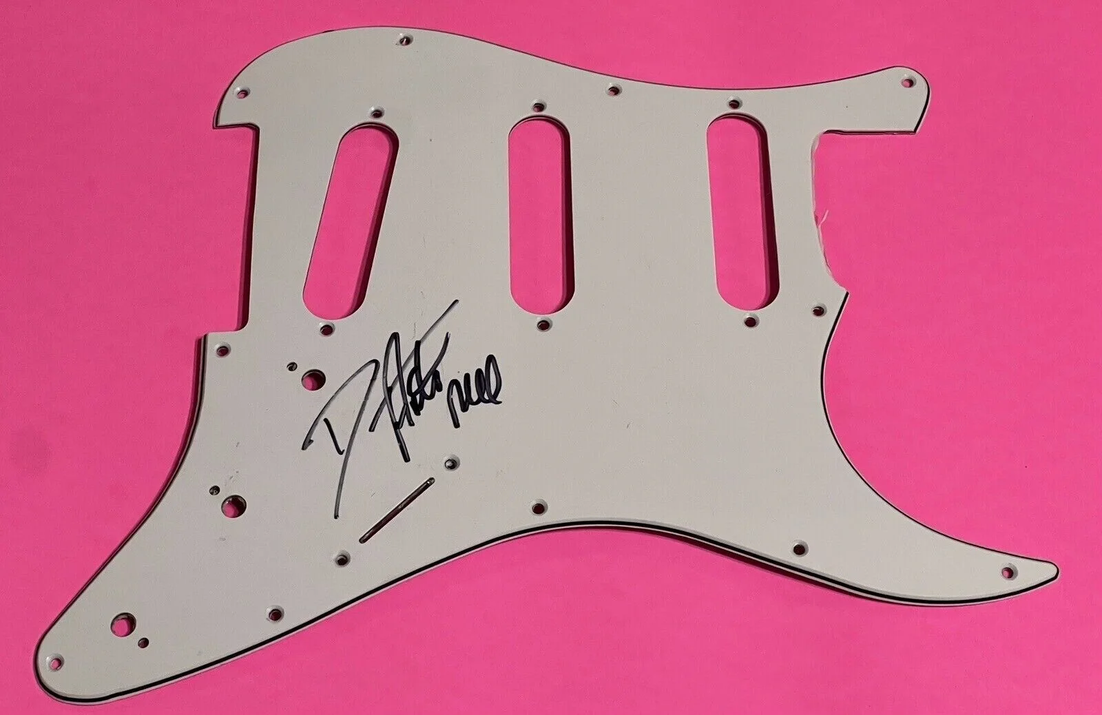 DAVE AMATO REO SPEEDWAGON AUTOGRAPH SIGNED GUITAR PICKGUARD *EXACT PROOF*, image 3