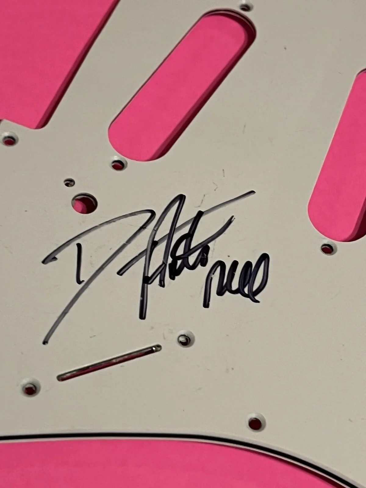 DAVE AMATO REO SPEEDWAGON AUTOGRAPH SIGNED GUITAR PICKGUARD *EXACT PROOF*, image 4