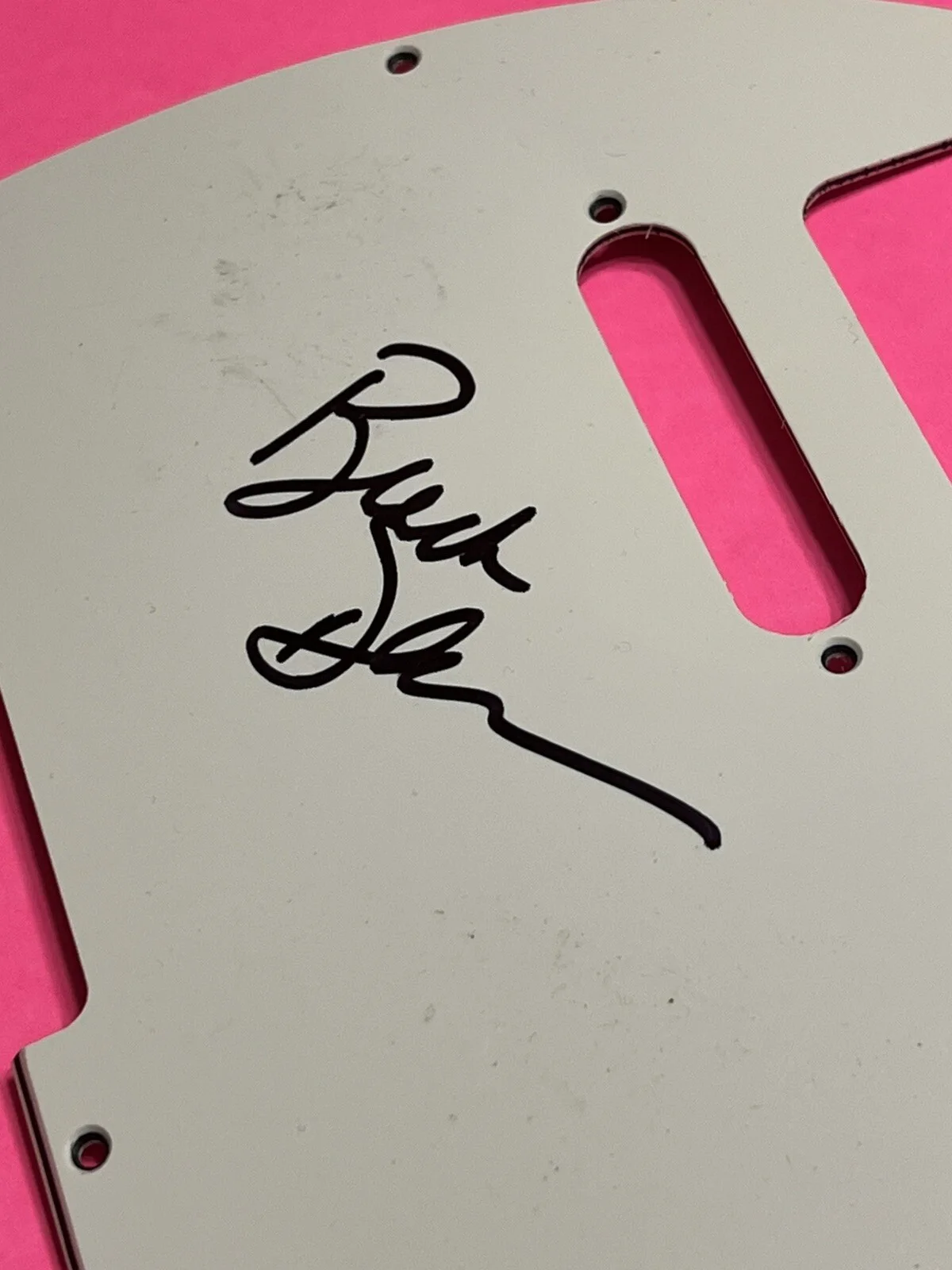BUCK DHARMA BLUE OYSTER CULT SIGNED ELECTRIC GUITAR PICKGUARD *EXACT PROOF*, изображение 4