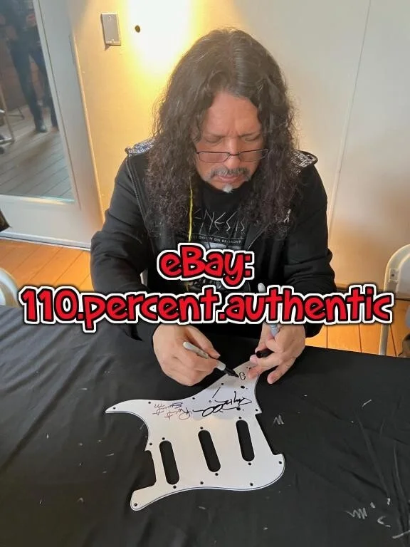 STRYPER x4 ENTIRE BAND AUTOGRAPH SIGNED GUITAR PICKGUARD *EXACT PROOF*, image 5