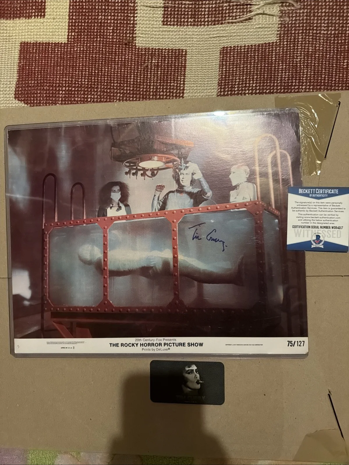 Tim Curry — Tim Curry Rocky Horror Picture Show 11x14 Signed Photo Beckett COA, изображение 2