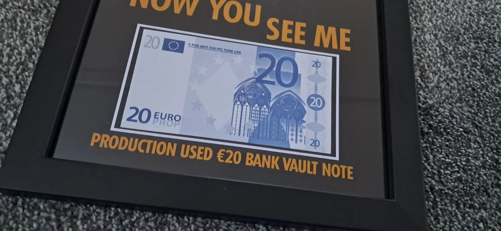 Now You See Me (2013) - Production Used Money Prop - A4 Display, изображение 3