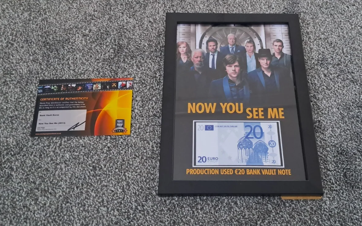 Now You See Me (2013) - Production Used Money Prop - A4 Display, изображение 5