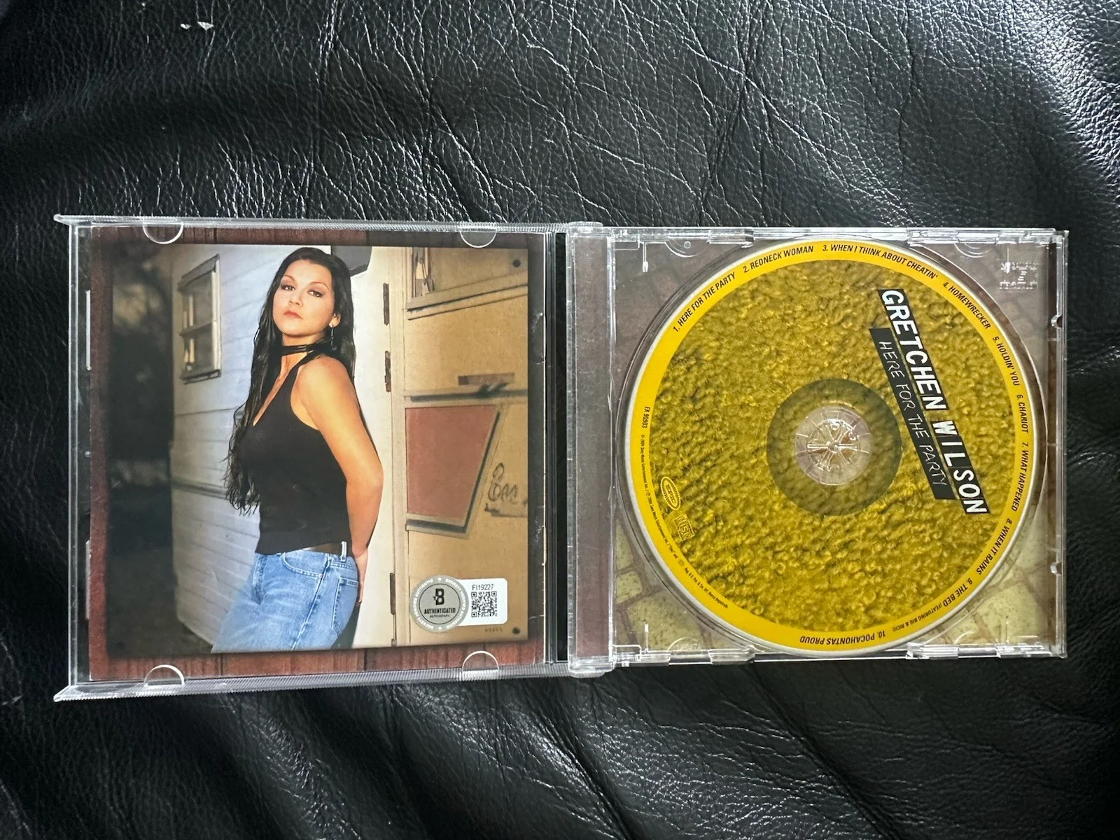 Gretchen Wilson Signed Here For The Party CD Beckett COA FI19227, изображение 2