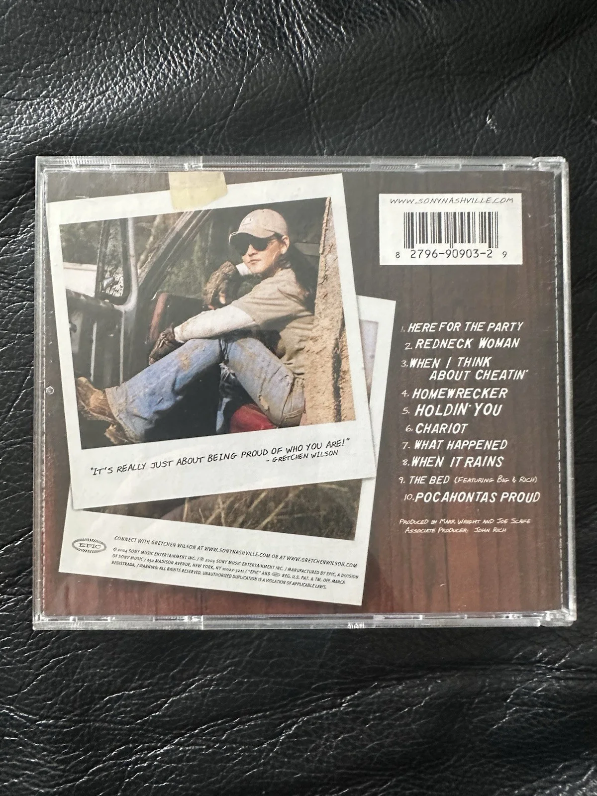 Gretchen Wilson Signed Here For The Party CD Beckett COA FI19227, изображение 3