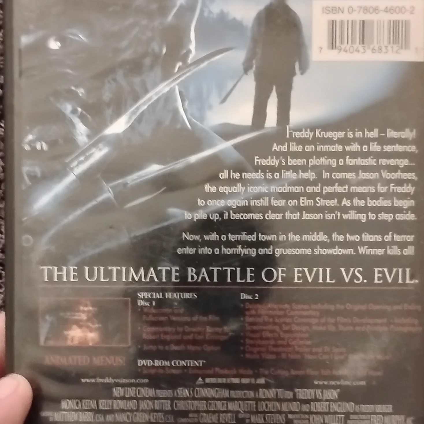 Robert Englund — Freddy vs. Jason DVD Signed by Robert Englund Original Autographed Case, image 2