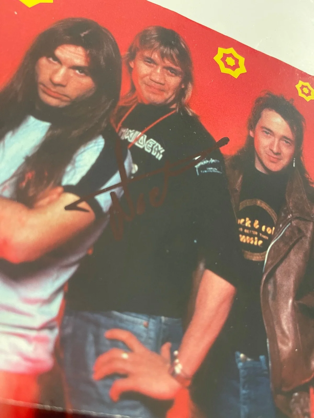 iron maiden Bruce Dickinson autographed signed poster, image 2