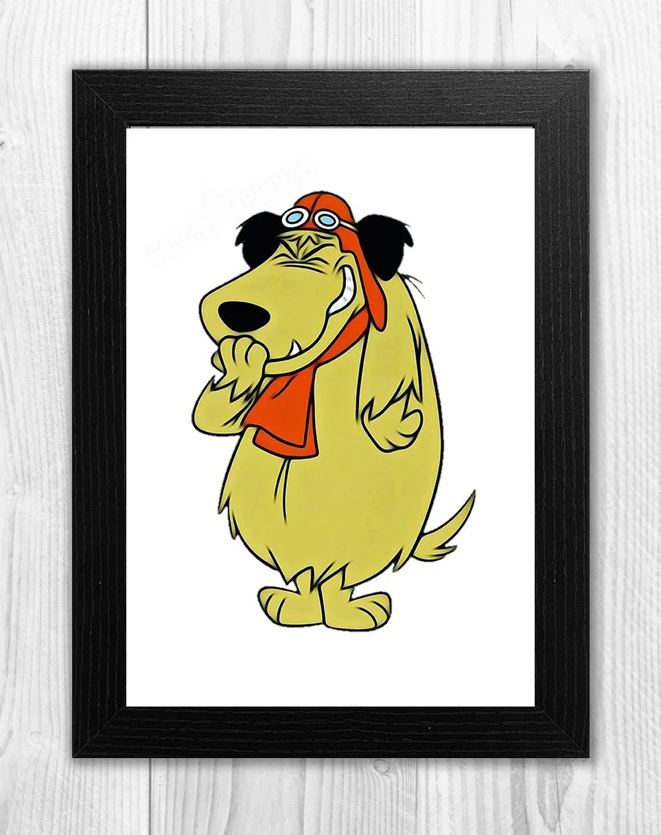 Muttley Laughing Dastardly & Mutley kids TV A4 mounted poster Choice of frame, изображение 2