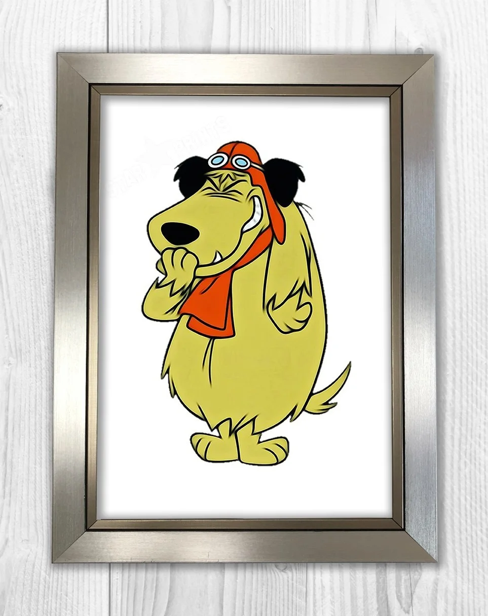 Muttley Laughing Dastardly & Mutley kids TV A4 mounted poster Choice of frame, изображение 3