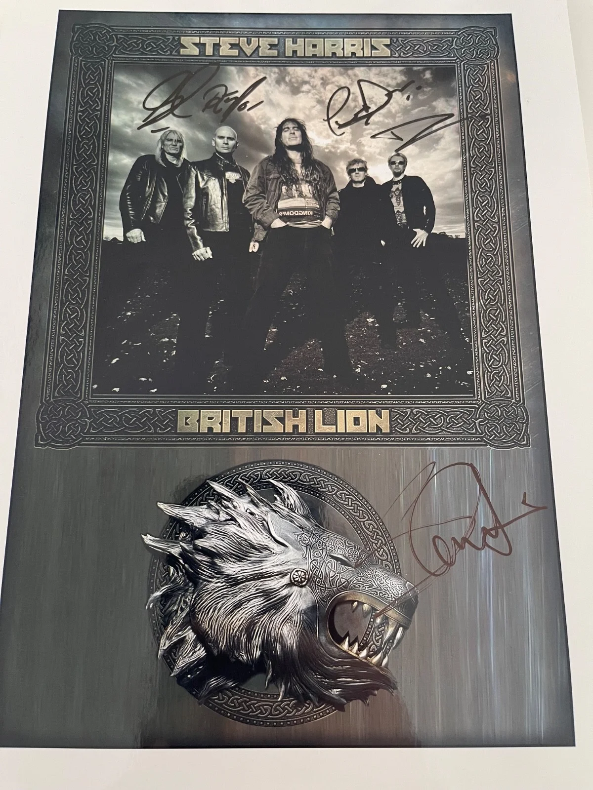 Iron Maiden British Lion Steve Harris autographed signed photograph, изображение 2