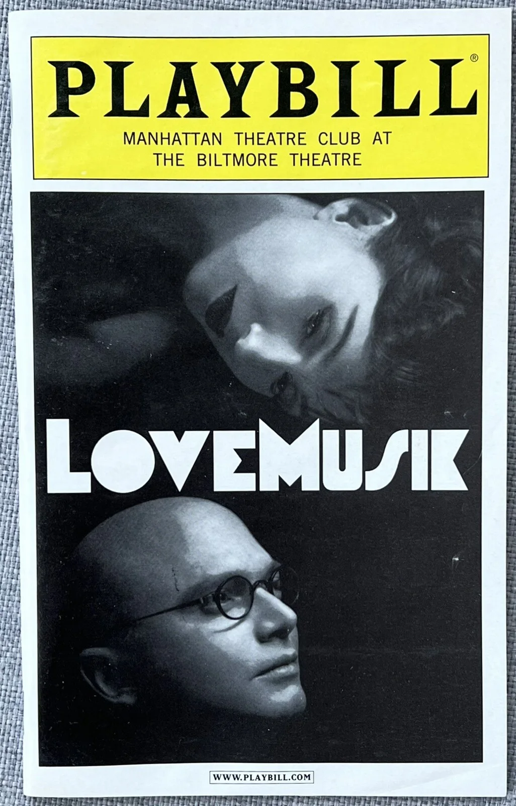 LoveMusik Signed In Person Playbill - Michael Cerveris Donna Murphy Authentic, изображение 2